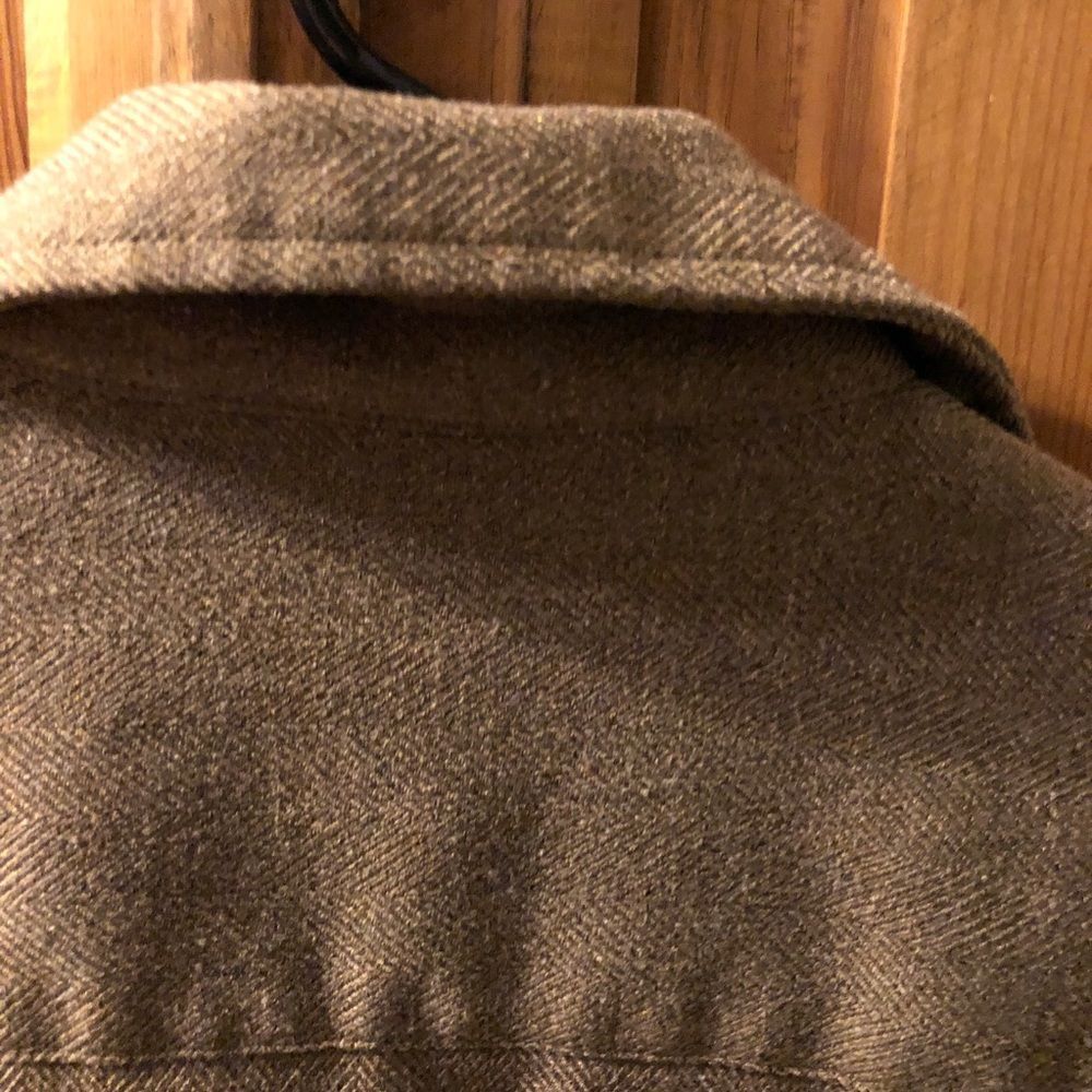 Stunning Shacket Houndstooth Wool Partial Zip Up … - image 4